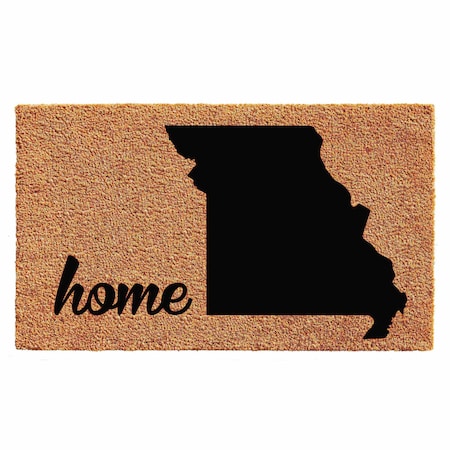 Calloway Mills Entrance Mat, Coir, Natural, Black 105291830